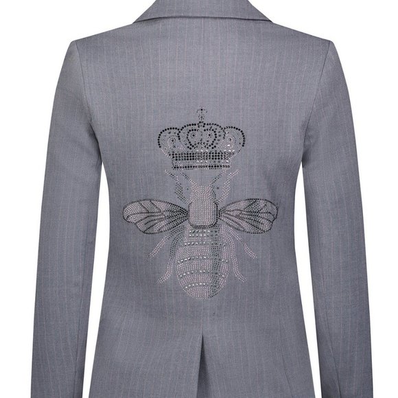 Plaid queen bee sparkle blazer size 4 new - Picture 2 of 6